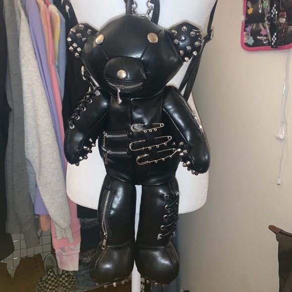 Dolls Kill Handbags - Tormented teddy bear backpack